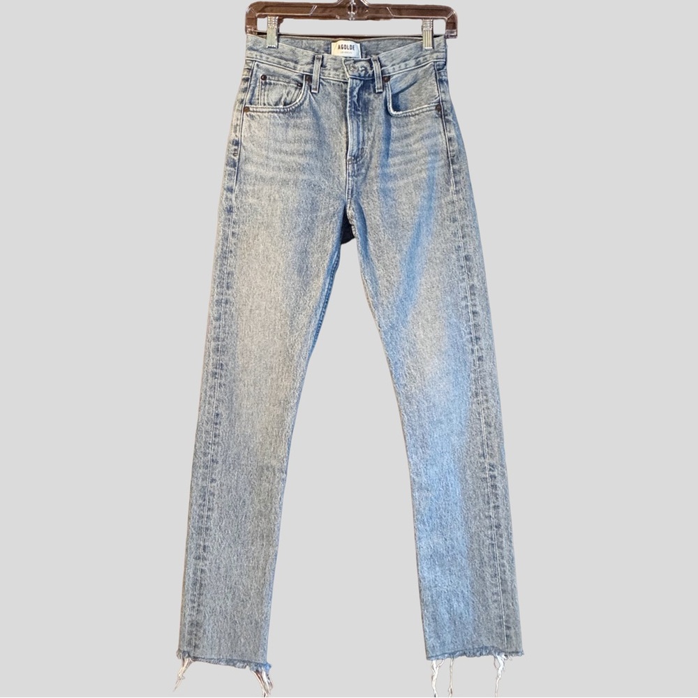 AGOLDE Cherie Straight Leg Jeans in Merit Size 23